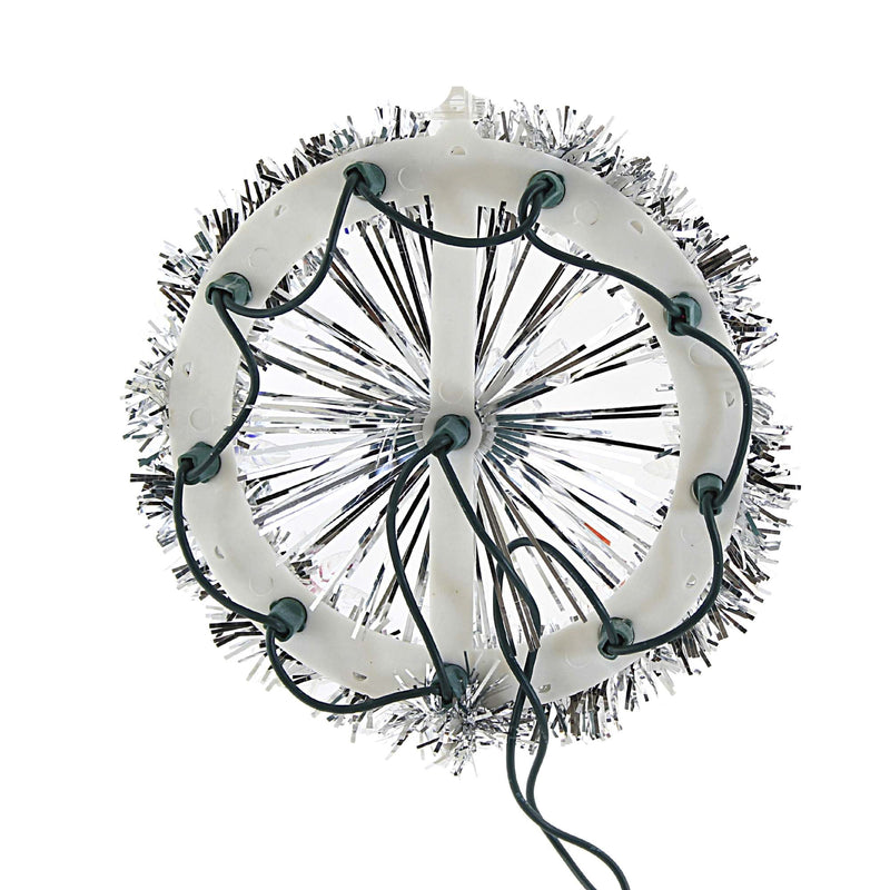 Tree Topper Finial Tinsel Snowflake Tree Topper - - SBKGifts.com