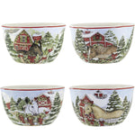 Tabletop Homestead Christmas Bowl Ceramic Christmas Ice Cream 37288 (52964)