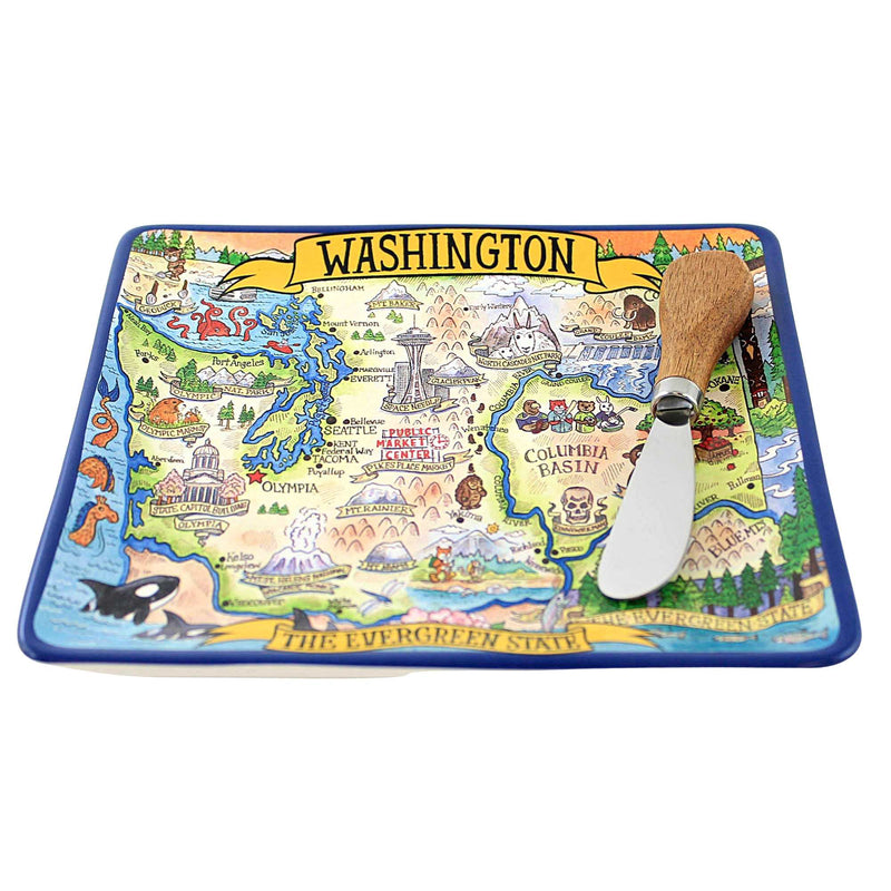 Tabletop Washington Souvenir Plate - - SBKGifts.com