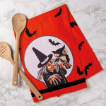 Decorative Towel Halloween Witch & Owl - - SBKGifts.com