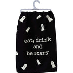 Decorative Towel Eat Drink Scary Happy Halloween - - SBKGifts.com