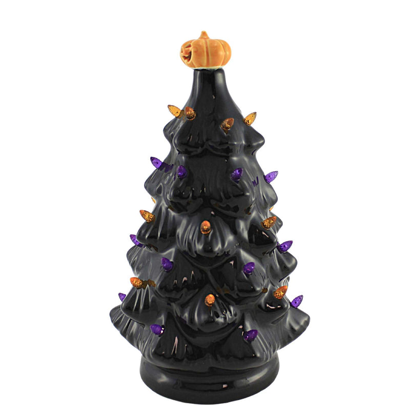 Halloween 12" Led Vintage Black Tree - - SBKGifts.com