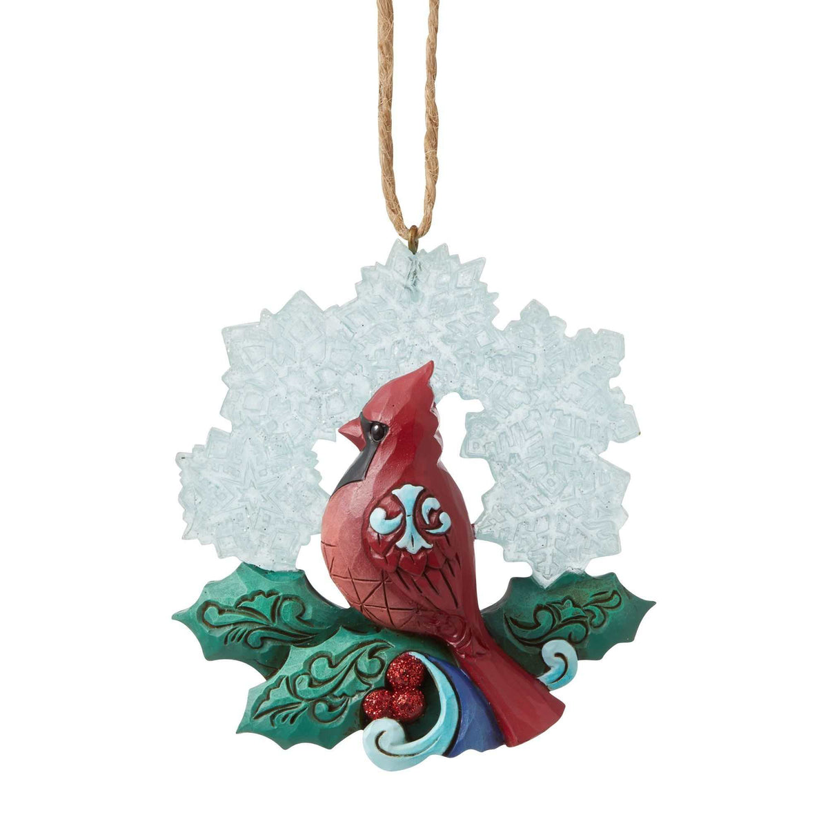 (53209) Cardinal In Snowflake Wreath