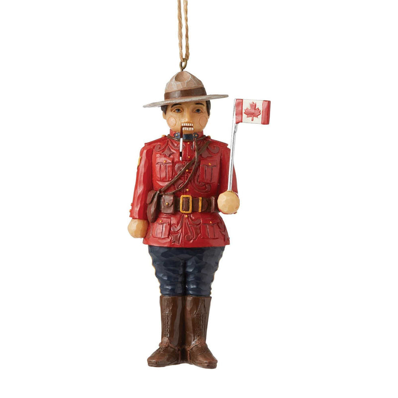 Canadian Mountie Nutcracker - One Ornament 4.75 Inch, Resin - Heartwood Creek 6007879 (53226)