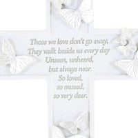 Home Decor Butterfly Memorial Cross - - SBKGifts.com