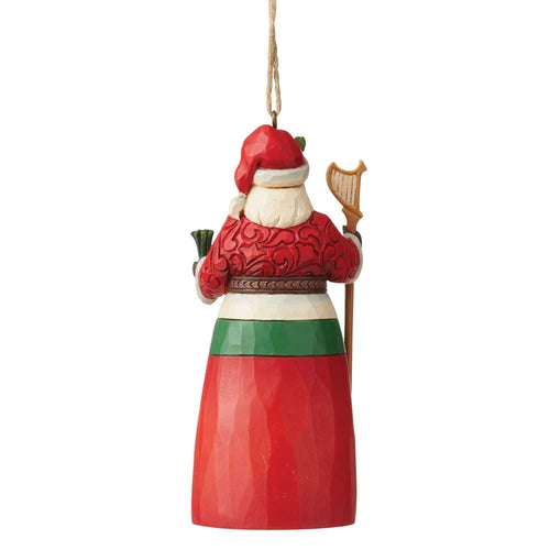 Jim Shore Welsh Santa Ornament - - SBKGifts.com