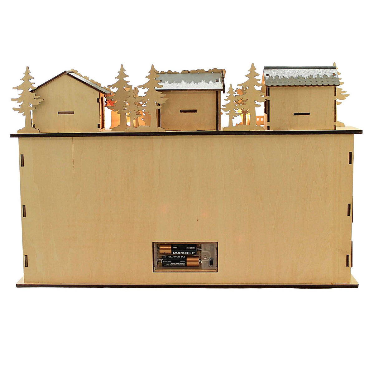 Christmas Led 3 Cabin Scene Country Store - - SBKGifts.com
