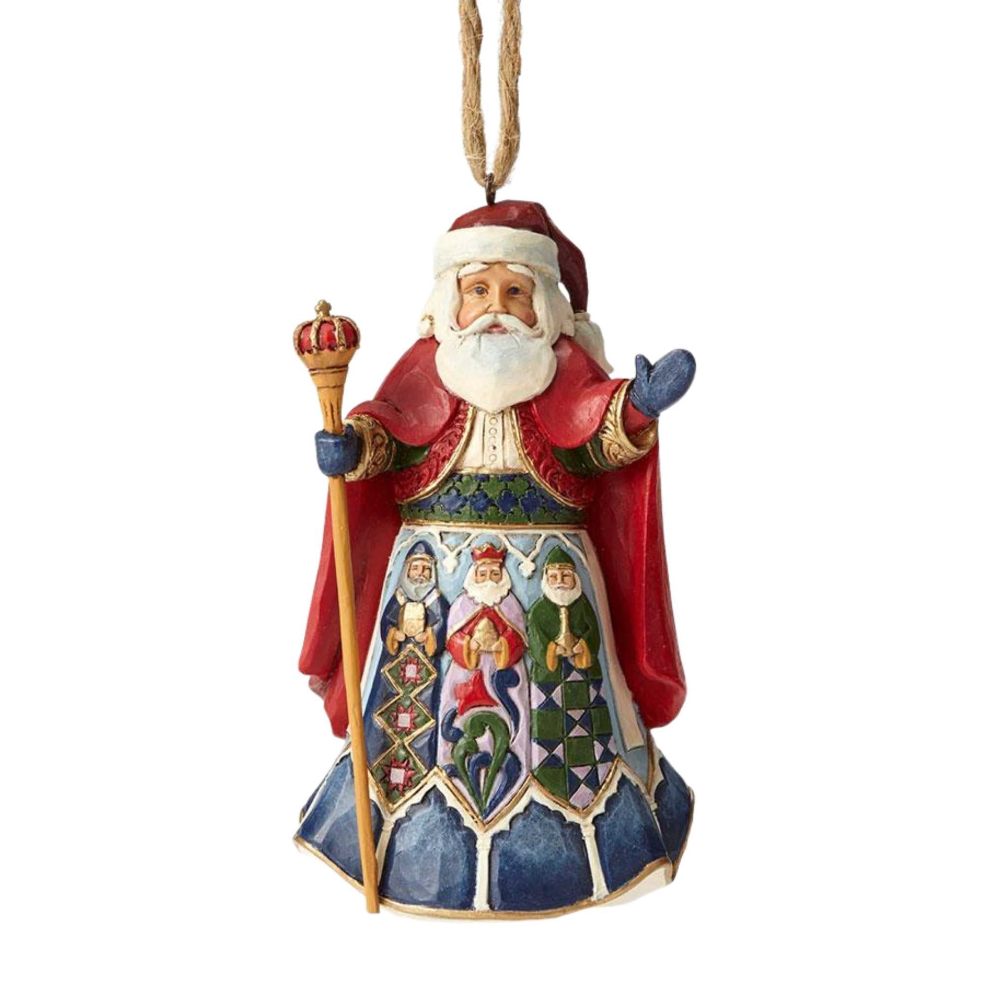 Spanish Santa Ornament - One Ornament 4.5 Inch, Resin - Heartwood