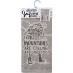 Decorative Towel Jacquard Mountains Are Calling - - SBKGifts.com