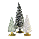 Cody Foster Small Hue Trees Gray Set / 3 - 3 Glass Decorative Trees 7 Inch, Glass - Halloween Decorate Decor Mantle Ms2105gr (53315)