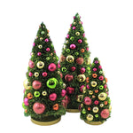 Cody Foster Spire Tree Set/3 Plastic Christmas Ornaments Decorated Ms367 (53320)