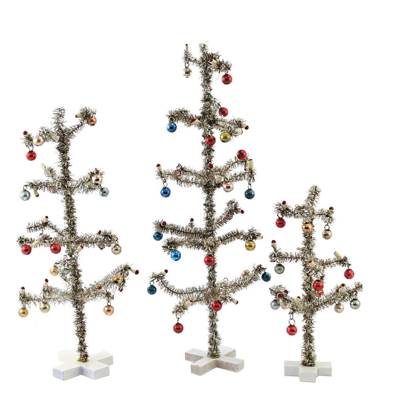 Cody Foster Victorian Tinsel Tree's Silver - - SBKGifts.com