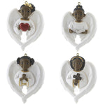 Cherub Ornaments Polyresin Wings Prayer Cross Heart 19122. (53387)