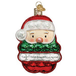 Old World Christmas Santa Popper Glass Ornament Claus Christmas 44184 (53540)