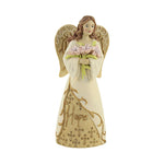 Figurine Hope Angel Polyresin Flowers Smile Worship 20494 (53634)