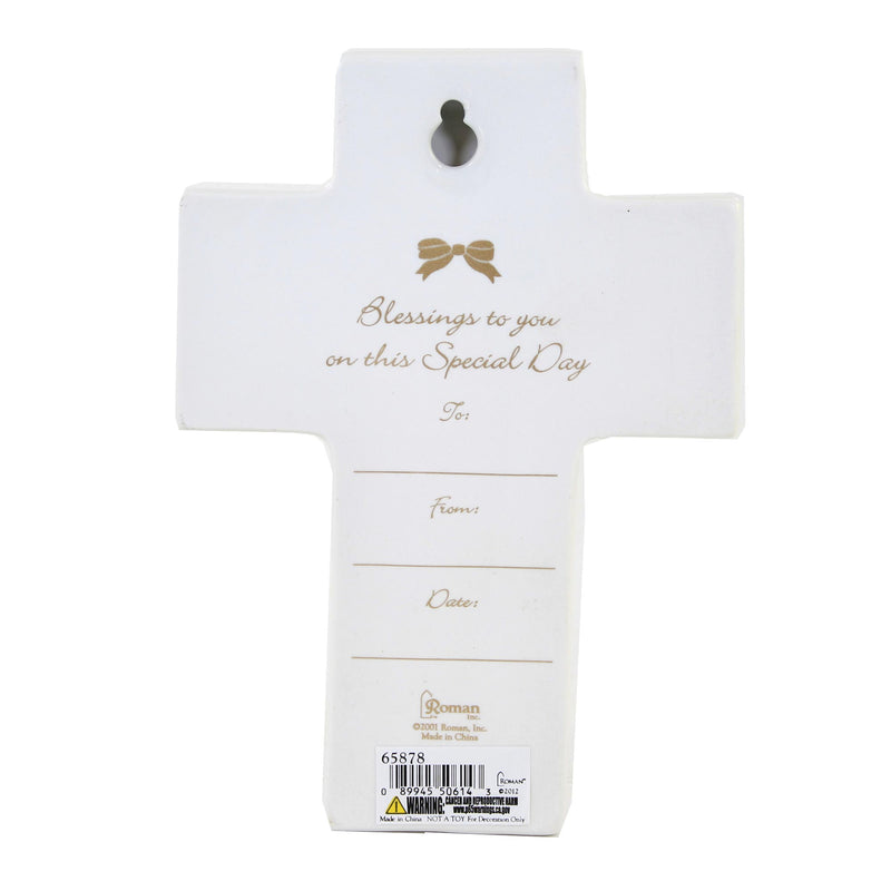Home Decor Blue God Bless Wall Cross - - SBKGifts.com