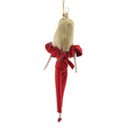 De Carlini Italian Ornaments Valentina In Red Pants - - SBKGifts.com