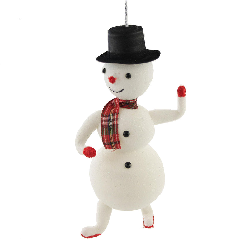 De Carlini Vintage Italian Snowman Glass Ornament Christmas Frostie Vn9018 (53706)