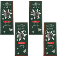 (53715) Christmas 2000 Silver Icicle Strands, 0.25 Inch, Tree Icicle 2000 Strands C1687s
