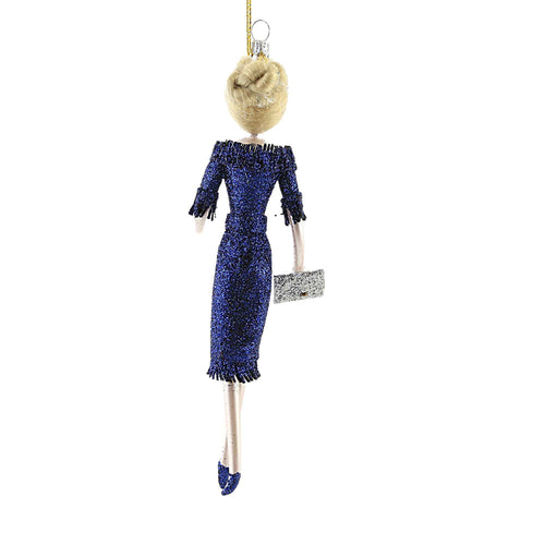 De Carlini Khloe In Blue Glittered Dress - - SBKGifts.com