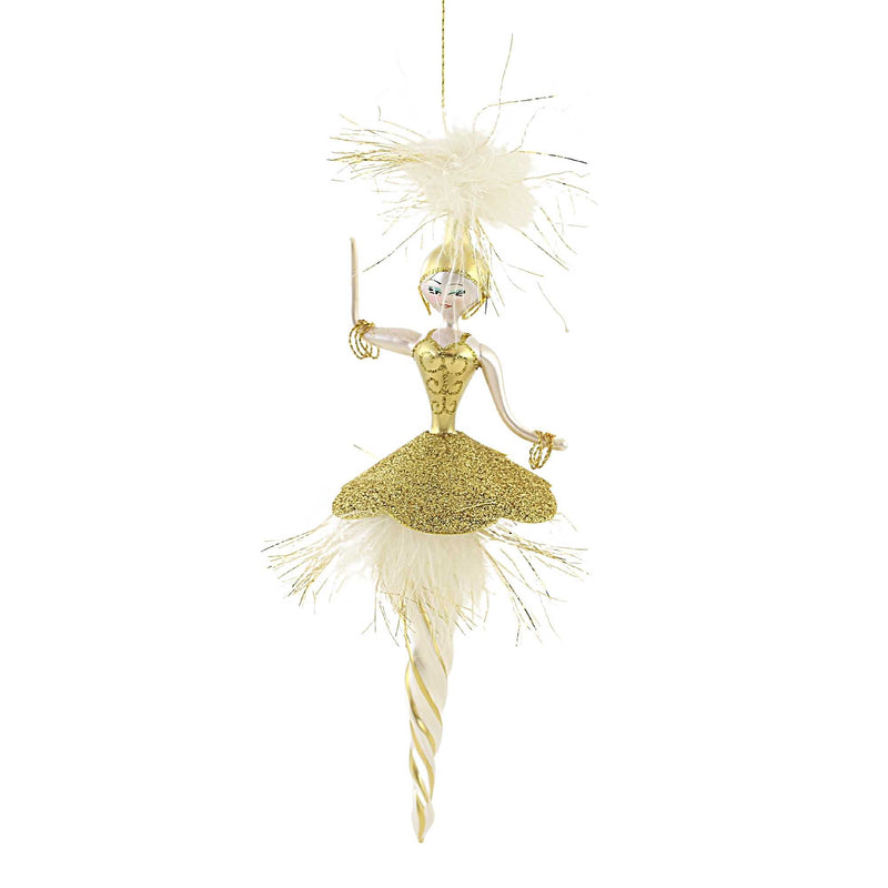 De Carlini Goldie Goldstein Glass Ornament Vegas Showgirl Diva Do1565g (53760)