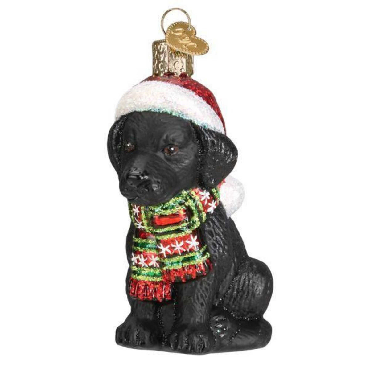 (53771) Holiday Black Labrador Puppy