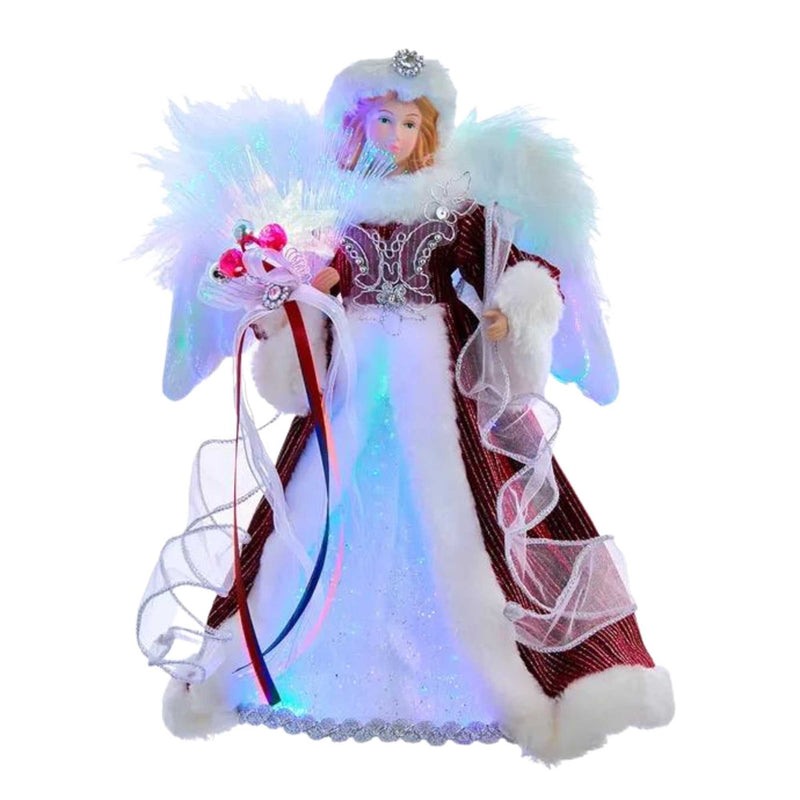 (53858) Fiber Optic Led Angel Tree Top