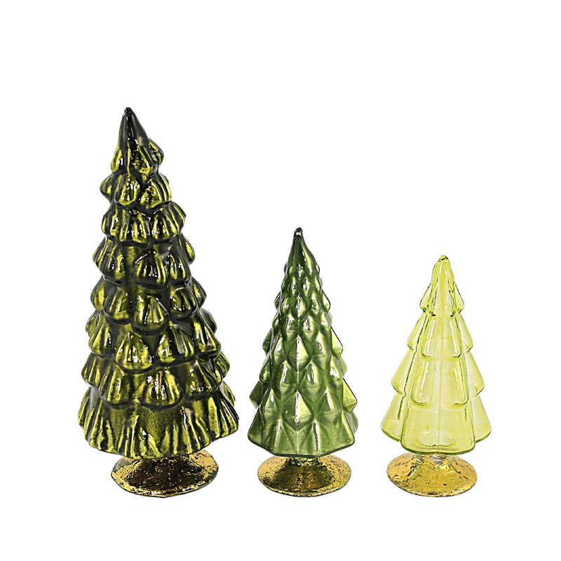 Cody Foster Small Green Hue Trees Set/3 - - SBKGifts.com