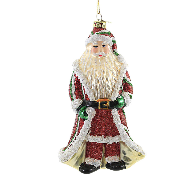 (53920) Striped Santa Ornament