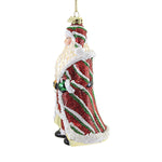 Noble Gems Striped Santa Ornament - - SBKGifts.com