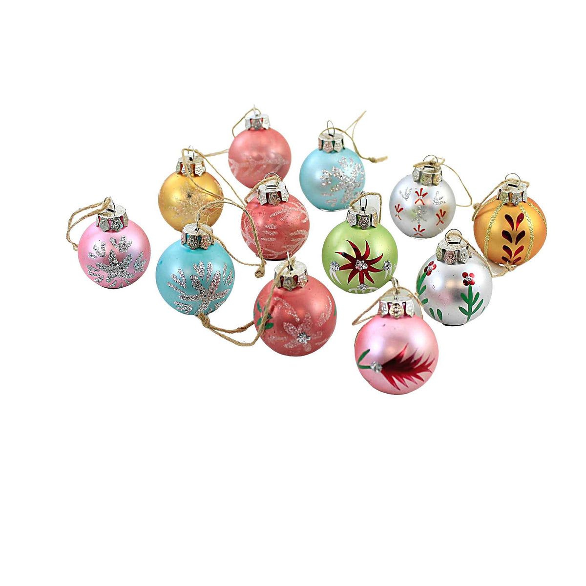 (53930) Wintertime Ornaments Set Of 12