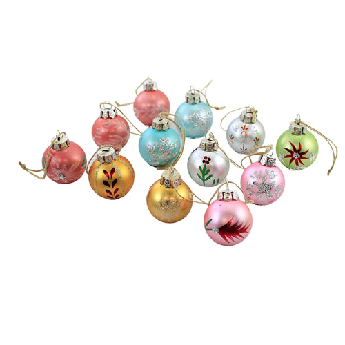 Holiday Ornament Wintertime Ornaments Set Of 12 - - SBKGifts.com