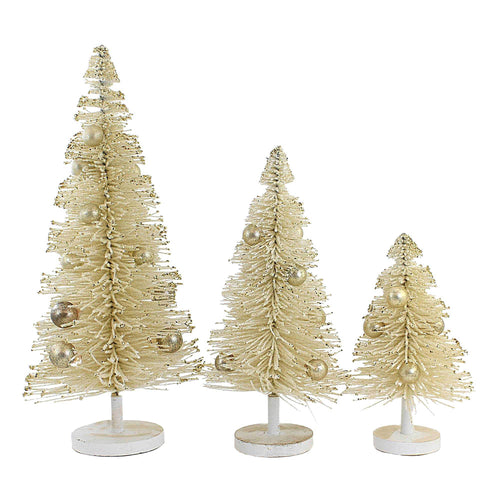 Christmas Snow Landen Tree Set Of 3 - - SBKGifts.com