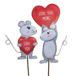 Home & Garden Love Mice Set/2 Metal Valentine's Day Romance V22009 (53969)