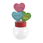 Round Top Collection Talking Heart Bubble Jar Glass Valentine's Day V21022 (53974)