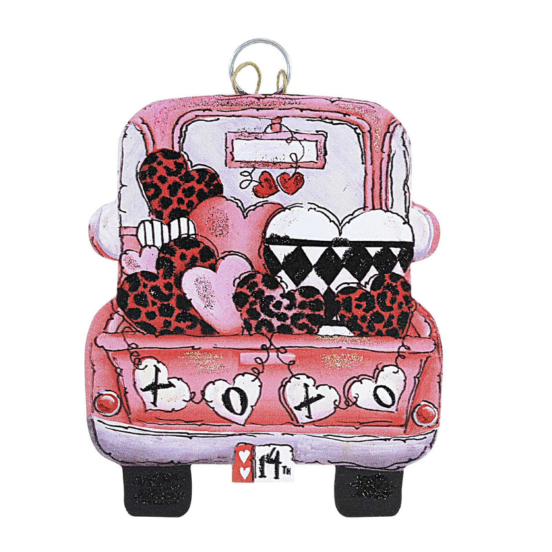 Round Top Collection Love Truck Charm Metal Valentine's Day V22015 (53994)