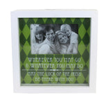 Saint Patricks Irish Shadow Box Photo Frame Picture Luck Be With You 70030B (54001)