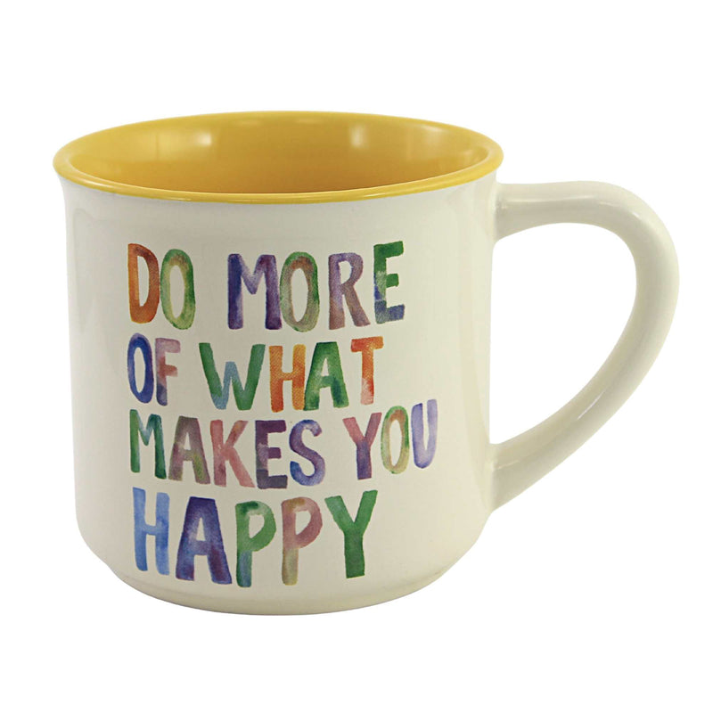 Happy Camper Mug - One Mug 4 Inch, Stoneware - Happiness 6010069 (54038)