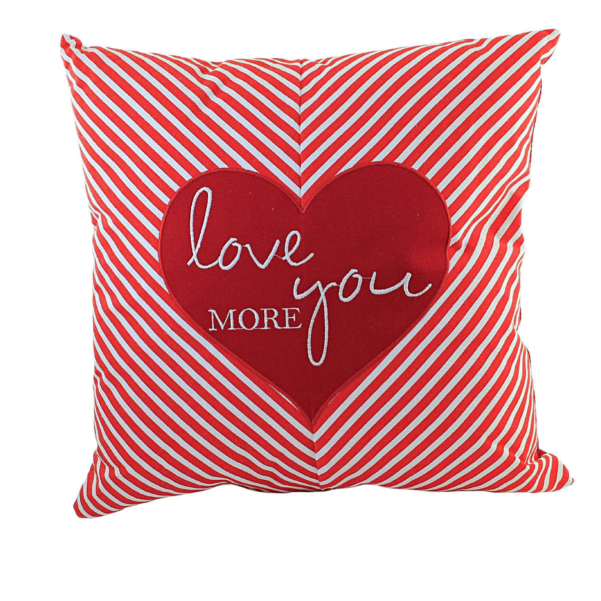 54044 Square Red/White Chevron Pillow 60118F