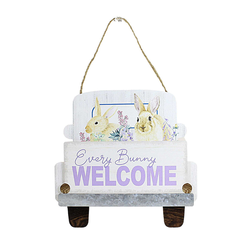 Easter Welcome Every Bunny Sign Wood Pick Up Truck Bed Ea15542 (54099)
