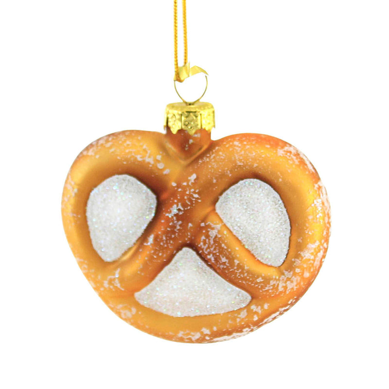Holiday Ornament Pretzel Glass Ornament Salted Snack Food Go571 (54113)