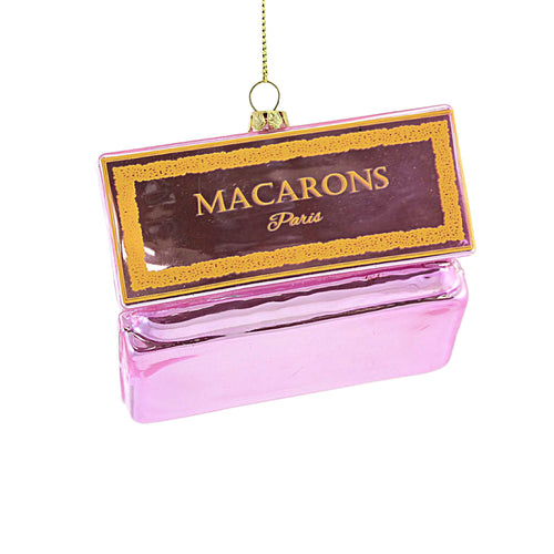 Holiday Ornament Pink Box Of Macarons - - SBKGifts.com