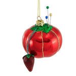 Holiday Ornament Vintage Tomato Pin Cushion Ornament Retro Sew Crafter Go8296 (54152)