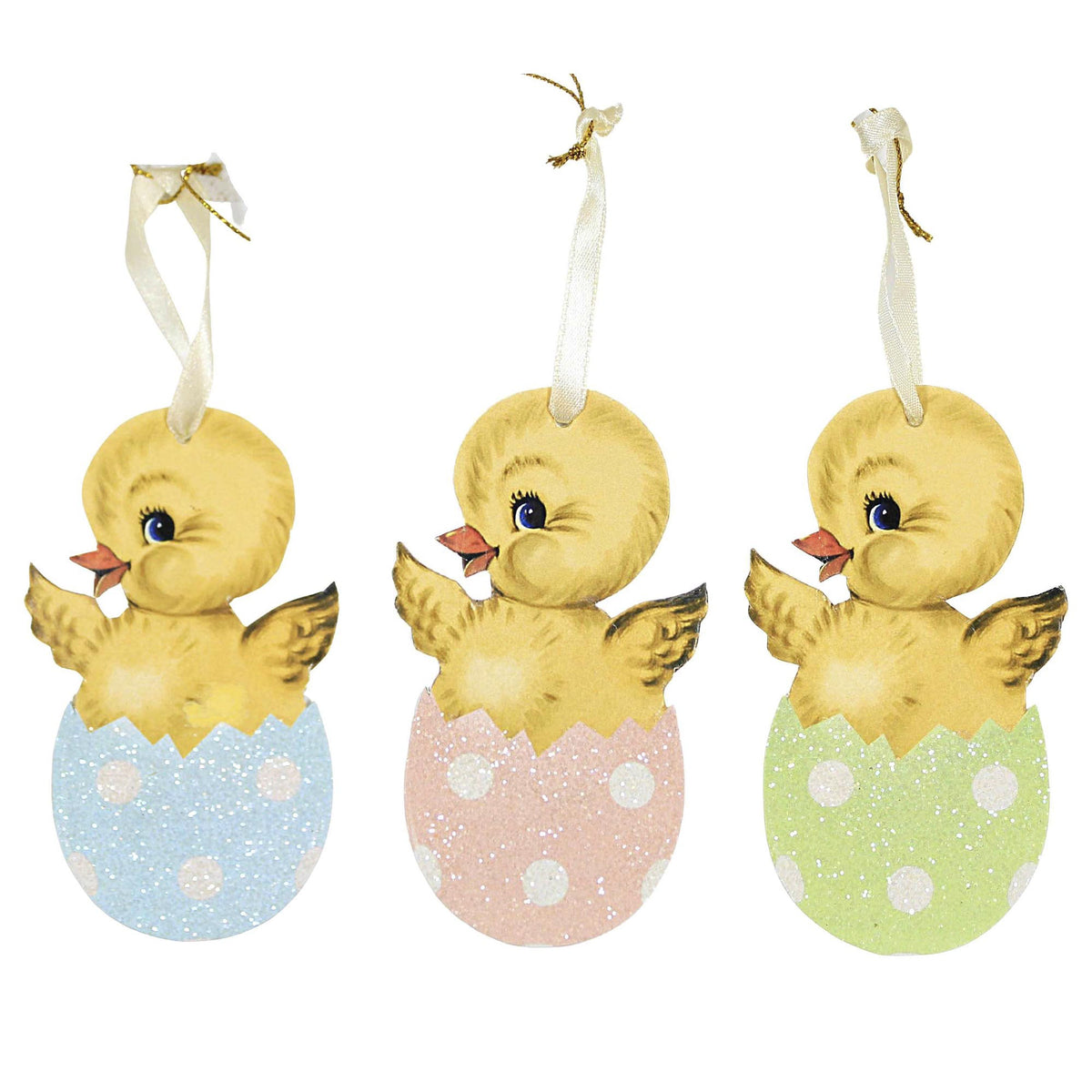 (54153) Chick In Egg Ornament Set/3