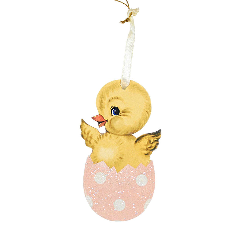 Easter Chick In Egg Ornament Set/3 Paper Spring Cracked Tl0219 (54153)