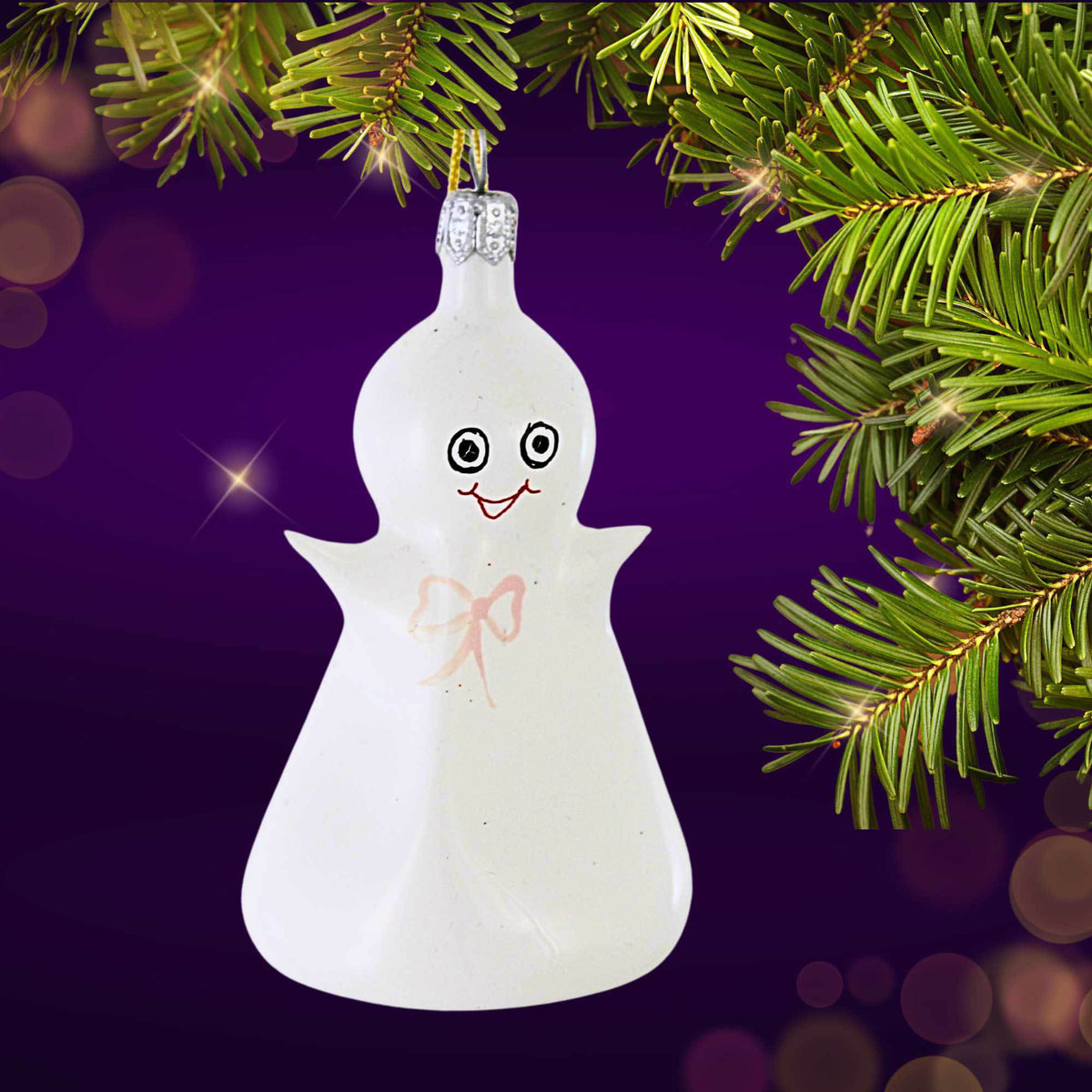 De Carlini Italian Ornaments Christmas Halloween Ghost Girl - - SBKGifts.com