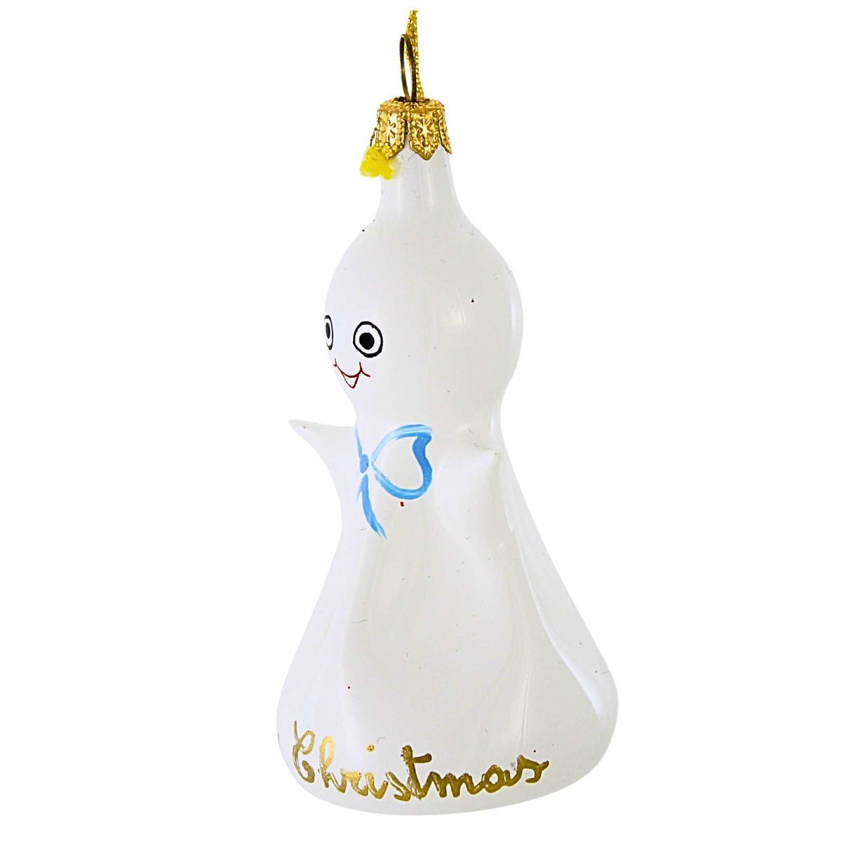 De Carlini Italian Ornaments Merry Christmas Ghost - - SBKGifts.com