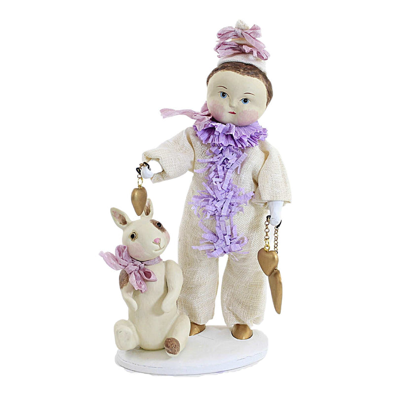 Dee Harvey Lionel & His Lapin - One Figurine 10.5 Inch, Resin - Easterbunny Hearts 81109 (54225)