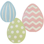 Easter Glittered Standing Easter Eggs Wood Pastel Easel Back Rl1712 (54228)