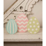 Easter Glittered Standing Easter Eggs Wood Pastel Easel Back Rl1712 (54228)